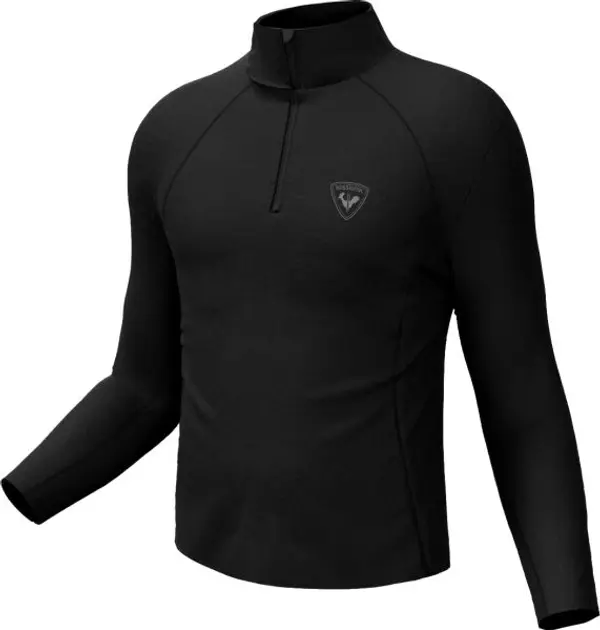 Rossignol Rossignol CLASSIQUE 1/2 ZIP Мъжко поло, черно, размер XXL