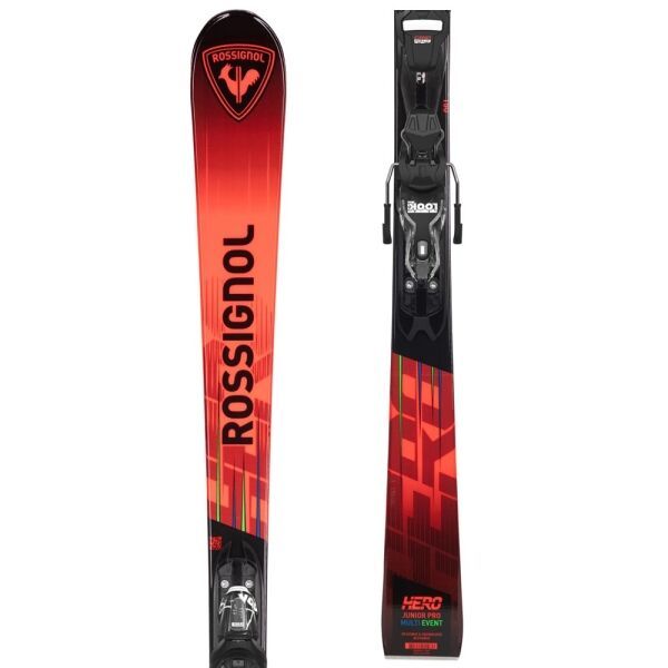Rossignol Rossignol HERO JR MULTI-EVENT XPRESS JR + XPRESS 7 GW Юношески ски за спускане, червено, размер