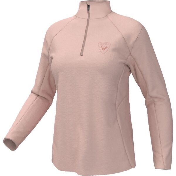 Rossignol Rossignol W CLASSIQUE 1/2 ZIP Дамски първи слой от облеклото, розово, размер
