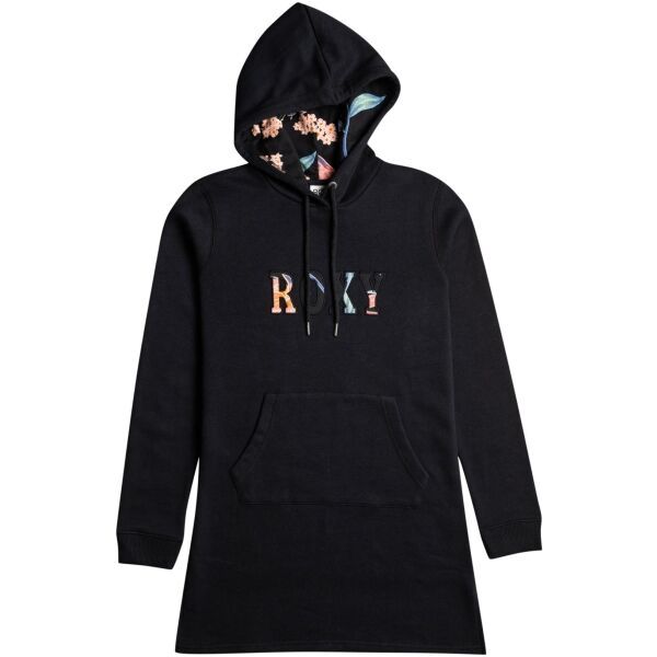 Roxy Roxy DREAMY MEMORIES Дамски суитшърт-рокля, черно, размер