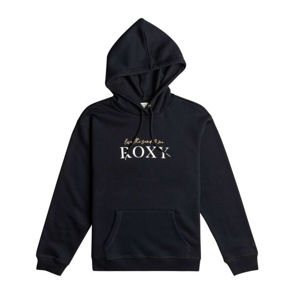 Roxy Roxy SURF STOKED HOODIE BRUSHED Дамски суитшърт, черно, размер