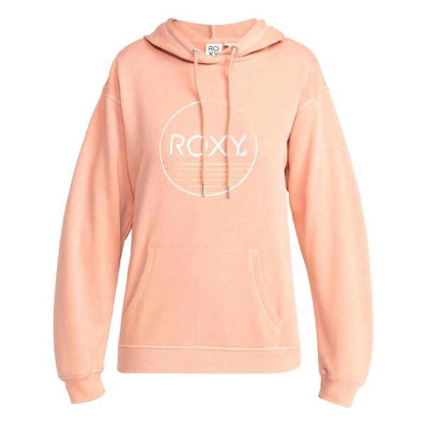 Roxy Roxy SURF STOKED HOODIE TERRY Дамски суитшърт, цвят сьомга, размер