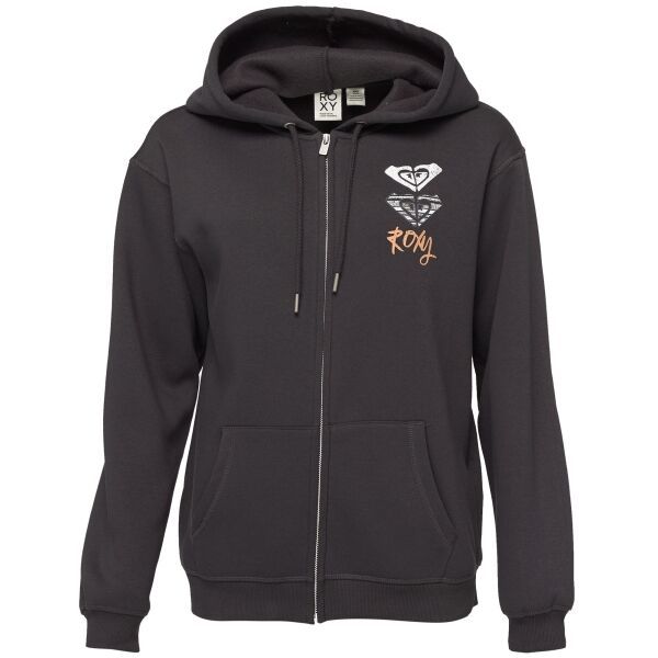 Roxy Roxy SURF STOKED ZIPPED BRUSHED Дамски суитшърт, черно, размер