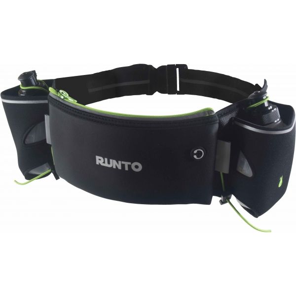Runto Runto DUO opasek + 2 lahvicky Спортен колан за кръста, черно, размер