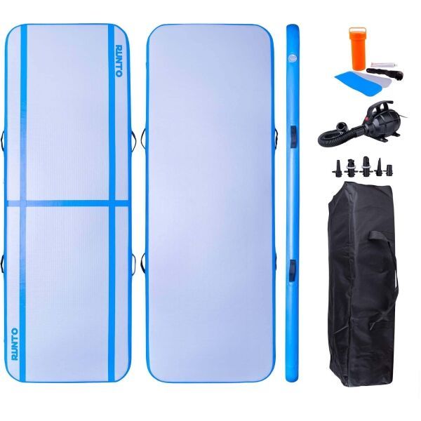 Runto Runto GODORO Надуваема спортна постелка с електрическа помпа, бяло, размер