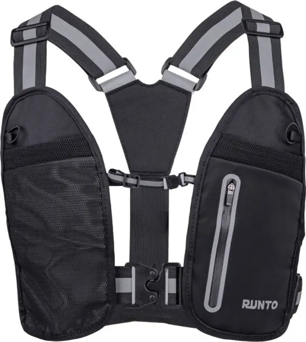 Runto Runto VEST POCKET Унисекс бягаща жилетка, черно, размер