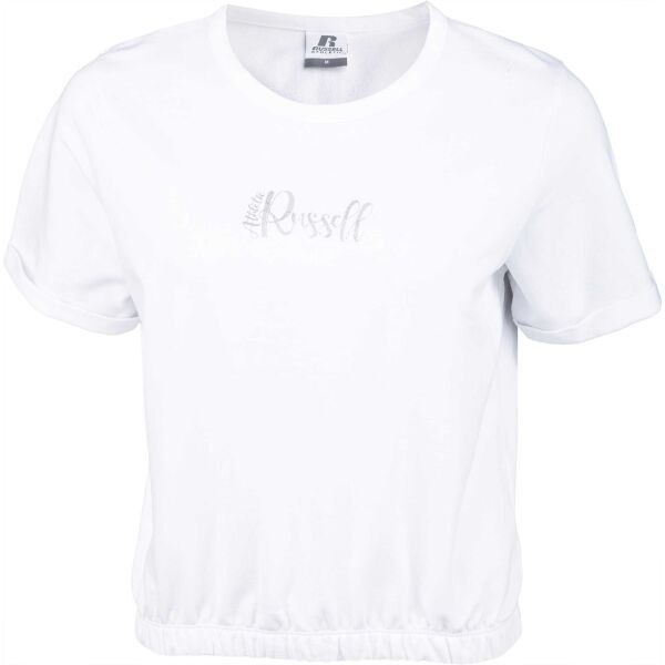 Russell Athletic Russell Athletic CROPPED TOP Дамска тениска, бяло, размер