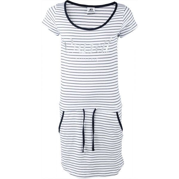 Russell Athletic Russell Athletic ДАМСКА РОКЛЯ С ЛЕНТИ Дамска рокля, бяло, размер