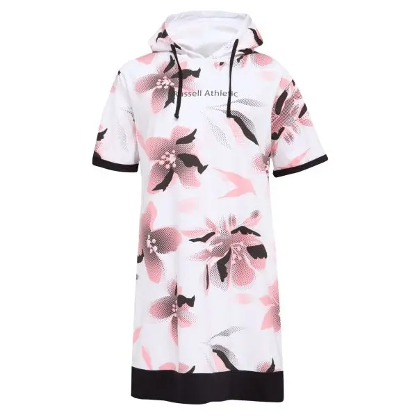 Russell Athletic Russell Athletic DRESS HOODIE Дамска рокля, бяло, размер