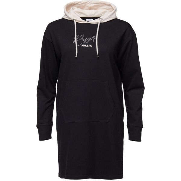 Russell Athletic Russell Athletic DRESS HOODIE Дамска рокля, черно, размер