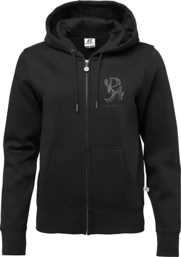 Russell Athletic Russell Athletic FZ HOODY SWEATSHIRT Дамски суитшърт, черно, размер