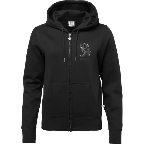 Russell Athletic Russell Athletic FZ HOODY SWEATSHIRT Дамски суитшърт, черно, размер