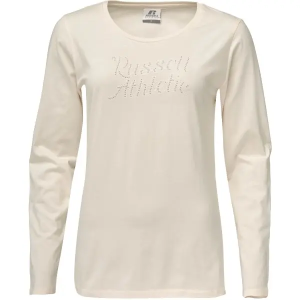 Russell Athletic Russell Athletic LS CREW T-SHIRT Дамска тениска, бежово, размер
