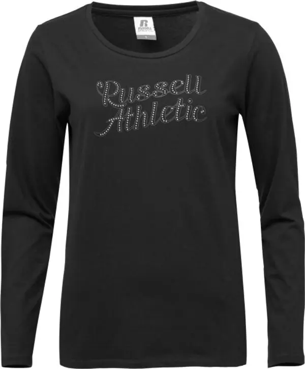 Russell Athletic Russell Athletic LS CREW T-SHIRT Дамска тениска, черно, размер