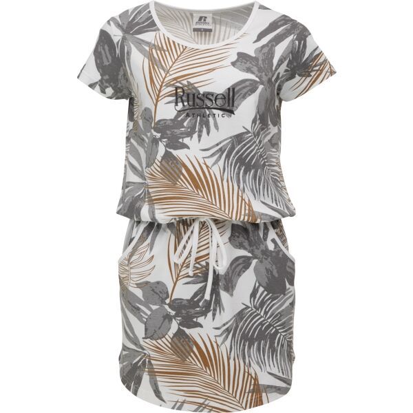 Russell Athletic Russell Athletic PALMA BLACK Дамска рокля, бяло, размер
