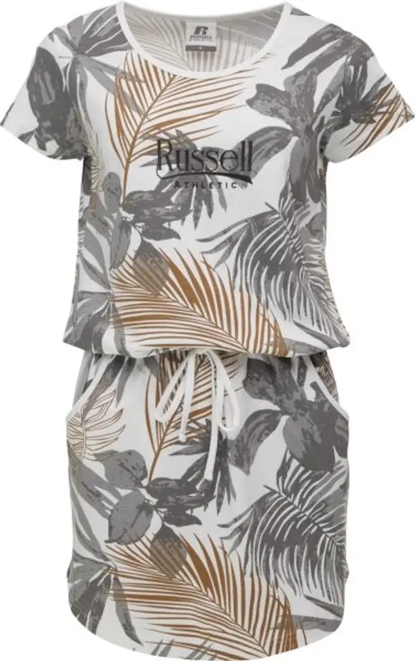 Russell Athletic Russell Athletic PALMA BLACK Дамска рокля, бяло, размер