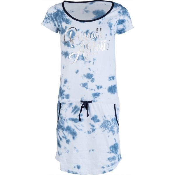 Russell Athletic Russell Athletic PRINTED SCRIPT DRESS Дамска рокля, бяло, размер