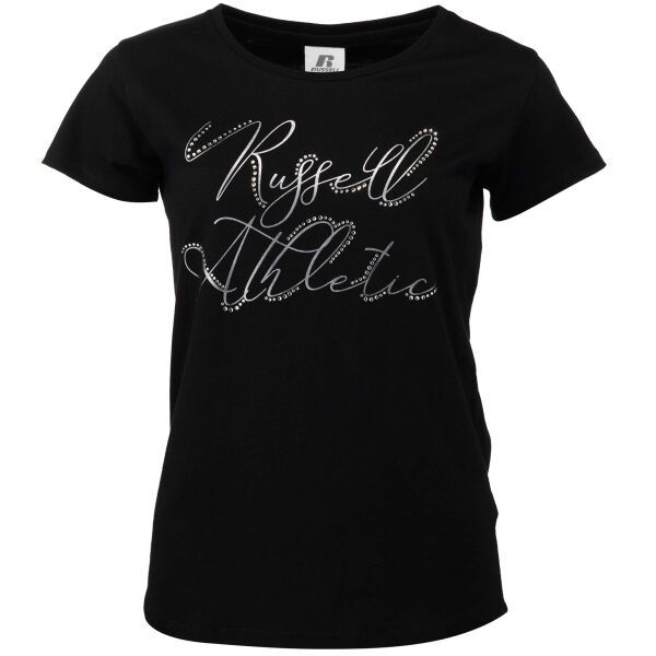 Russell Athletic Russell Athletic T-SHIRT W Дамска тениска, черно, размер XS
