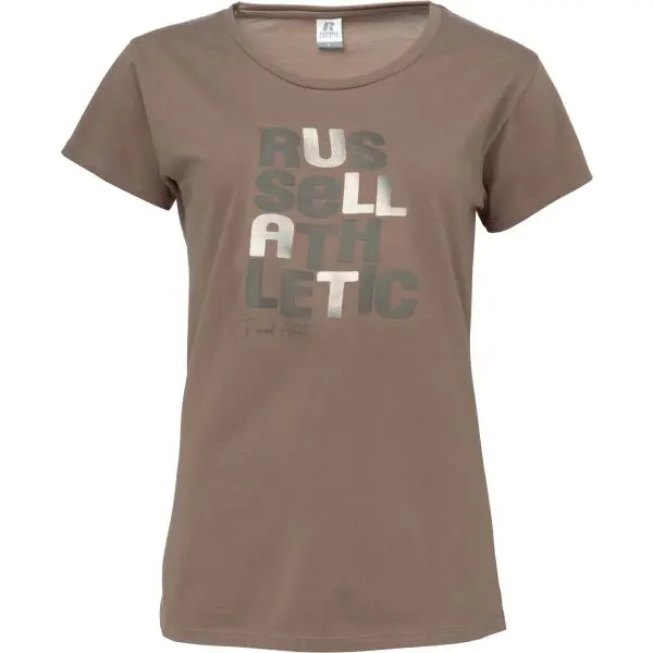 Russell Athletic Russell Athletic SS CREW T-SHIRT Дамска тениска, кафяво, размер