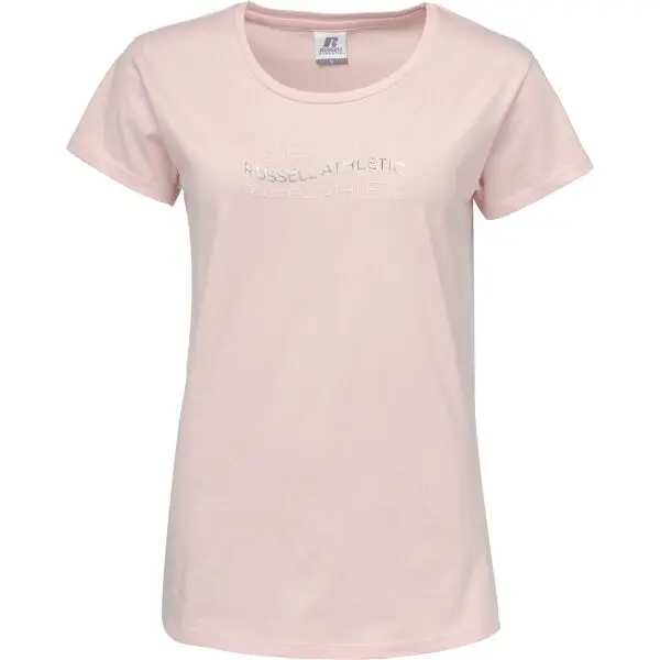 Russell Athletic Russell Athletic SS CREW T-SHIRT Дамска тениска, розово, размер