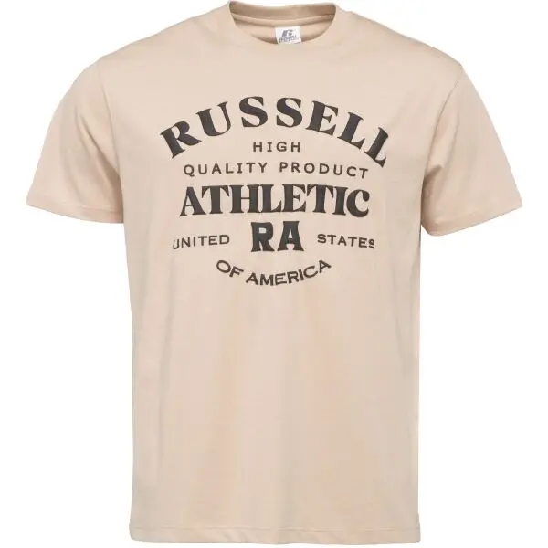 Russell Athletic Russell Athletic T-SHIRT Мъжка тениска, бежово, размер