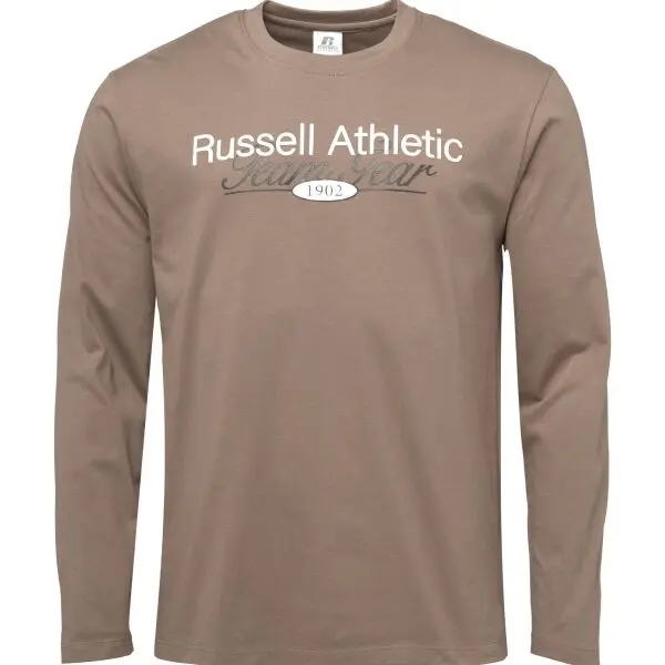 Russell Athletic Russell Athletic T-SHIRT Мъжка тениска, кафяво, размер