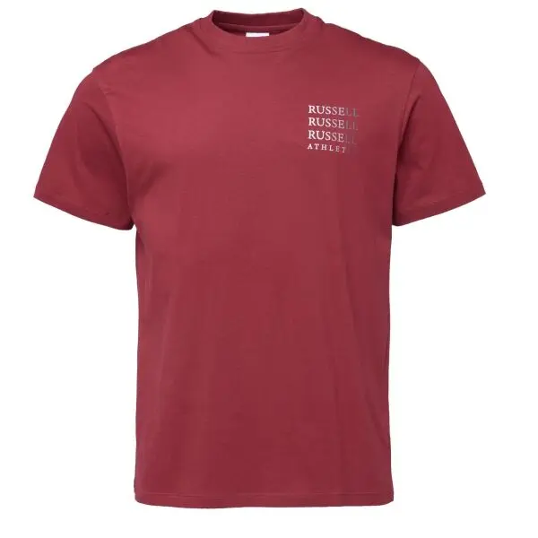Russell Athletic Russell Athletic T-SHIRT Мъжка тениска, винен, размер