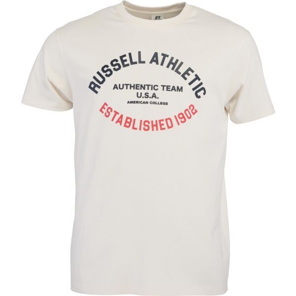 Russell Athletic Russell Athletic TEE SHIRT Мъжка тениска, бежово, размер