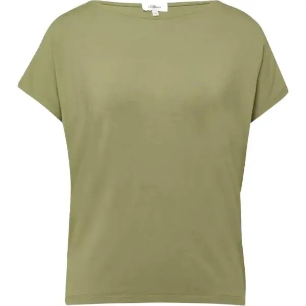 s.Oliver s.Oliver JERSEY T-SHIRT Дамска тениска, khaki, размер