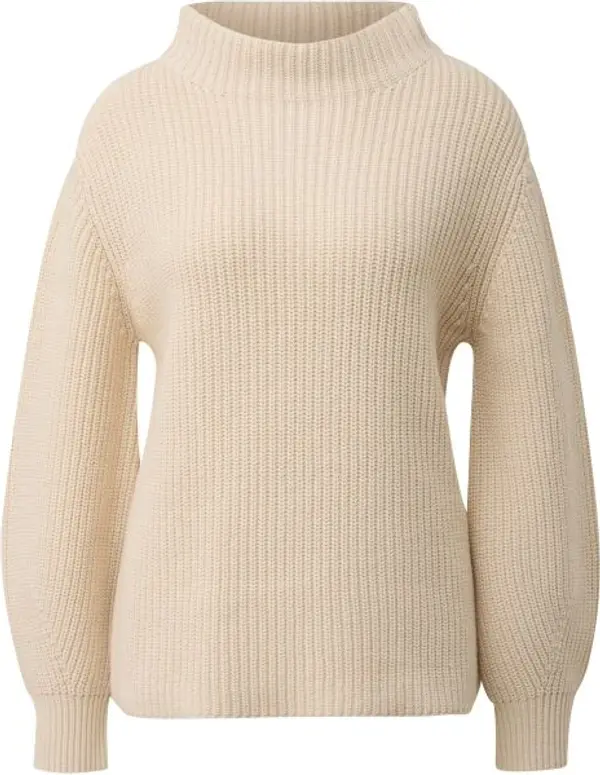 s.Oliver s.Oliver KNITTED PULLOVER Дамски плетен пуловер, бежово, размер