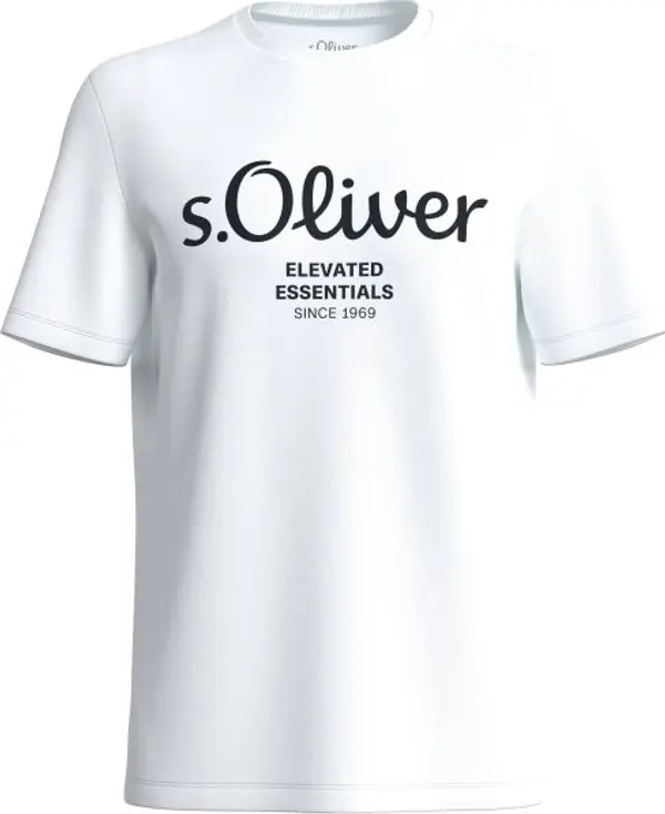 s.Oliver s.Oliver LOGO T-NOOS Мъжка тениска, бяло, размер