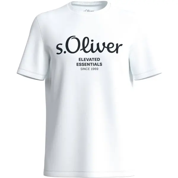 s.Oliver s.Oliver LOGO T-NOOS Мъжка тениска, бяло, размер