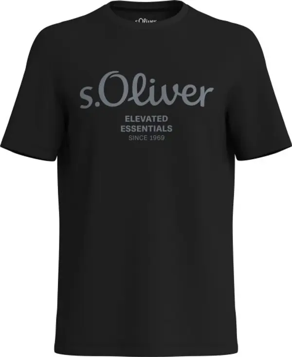 s.Oliver s.Oliver LOGO T-NOOS Мъжка тениска, черно, размер