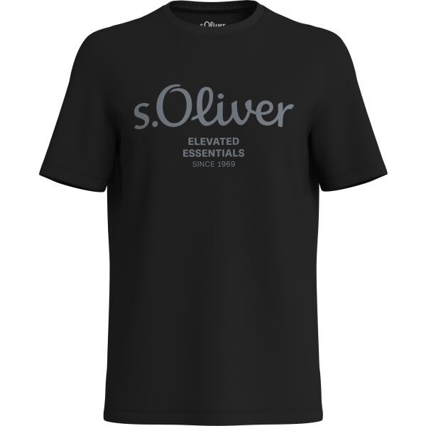s.Oliver s.Oliver LOGO T-NOOS Мъжка тениска, черно, размер