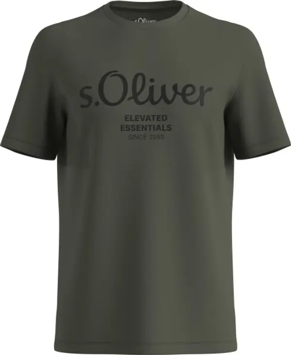 s.Oliver s.Oliver LOGO T-NOOS Мъжка тениска, khaki, размер
