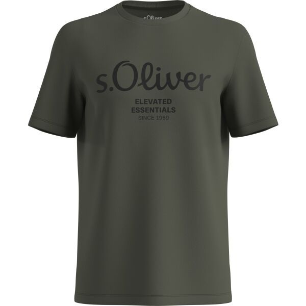 s.Oliver s.Oliver LOGO T-NOOS Мъжка тениска, khaki, размер