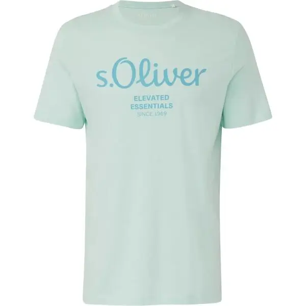 s.Oliver s.Oliver LOGO T-NOOS Мъжка тениска, светло-зелено, размер