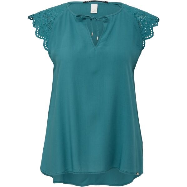 s.Oliver s.Oliver Q/S BLOUSE Дамска тениска, тъмнозелено, размер