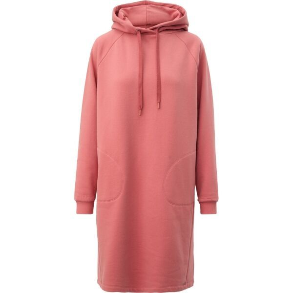 s.Oliver s.Oliver QS HOODIE LS DRESS Дамска рокля, тип суитшърт, розово, размер