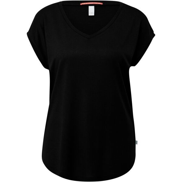 s.Oliver s.Oliver Q/S T-SHIRT Дамска тениска, черно, размер