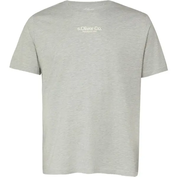 s.Oliver s.Oliver RL BIG SIZE T-SHIRT Мъжка ежедневна тениска, сиво, размер 5XL