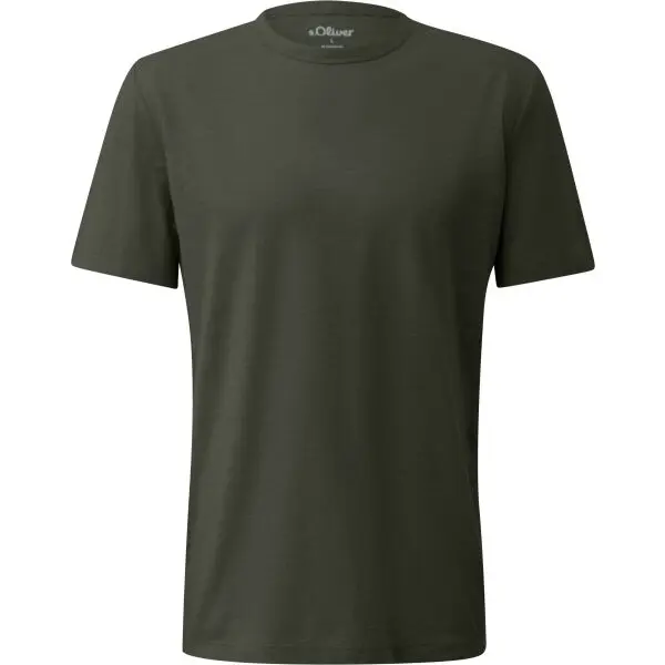 s.Oliver s.Oliver RL BIG SIZE T-SHIRT Мъжка ежедневна тениска, тъмнозелено, размер