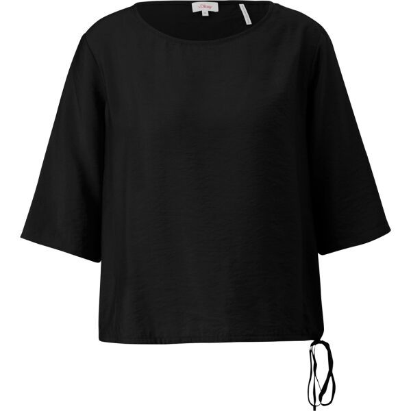 s.Oliver s.Oliver RL BLOUSE Дамска тениска, черно, размер
