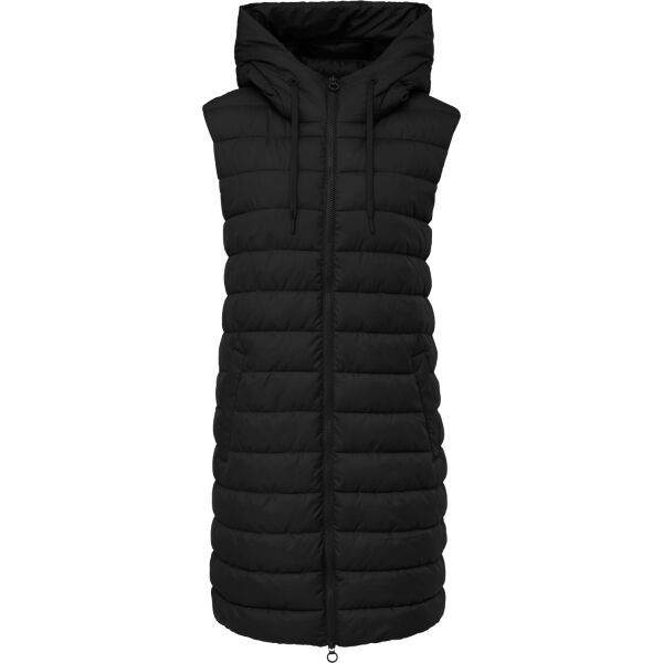 s.Oliver s.Oliver RL OUTDOOR WAISTCOAT Капарирано елече с качулка, черно, размер