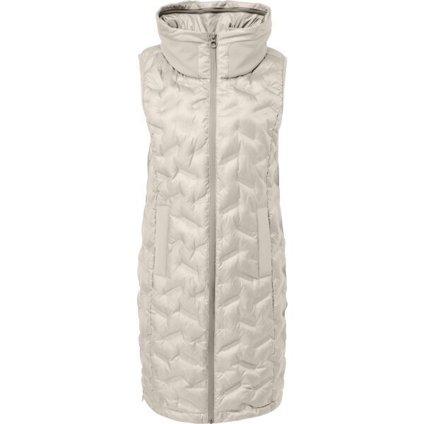 s.Oliver s.Oliver RL OUTDOOR WAISTCOAT Удължено елече с капитонирана форма, сиво, размер