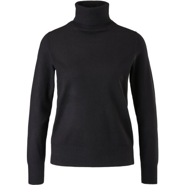 s.Oliver s.Oliver RL POLO NECK JUMPER NOOS Пуловер с поло яка, черно, размер
