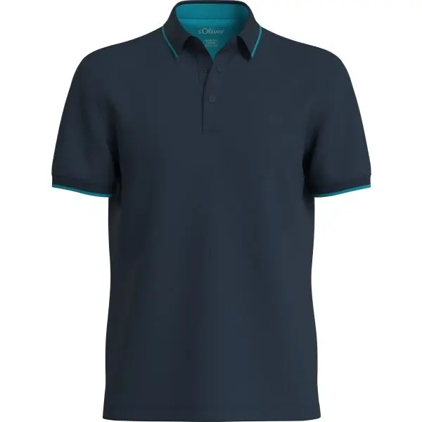 s.Oliver s.Oliver RL POLO NOOS Мъжка тениска с яка, тъмносин, размер