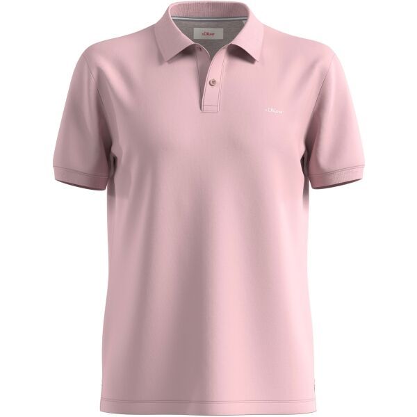 s.Oliver s.Oliver RL POLO SHIRT Мъжка тениска с яка, розово, размер