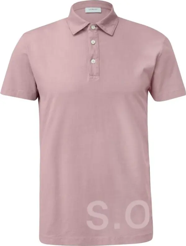 s.Oliver s.Oliver RL POLO SHIRT Мъжка тениска с яка, розово, размер