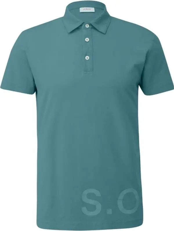 s.Oliver s.Oliver RL POLO SHIRT Мъжка тениска с яка, тъмнозелено, размер